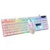 SHIPADOO D500 104 Keys Wired Gaming Keyboard Mouse Combo RGB Backlight USB Wired Gaming Keyboard