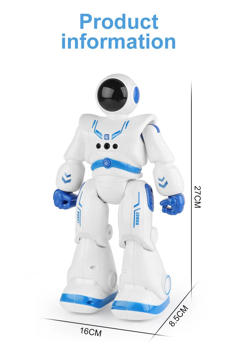 Factory Hot Selling Intelligent Kids Robot Toys Model Light ABS Plastic Color Box Unisex Gua Electric Educational Toys 2pcs SYX