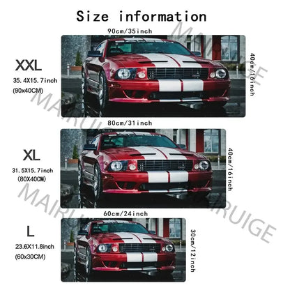 Japanese Painting Style Car Cool Stylish PC Gaming Mouse Pads Gamer Mats Teclado Ergonomic Pad Mat Laptop Office Carpet 900X400
