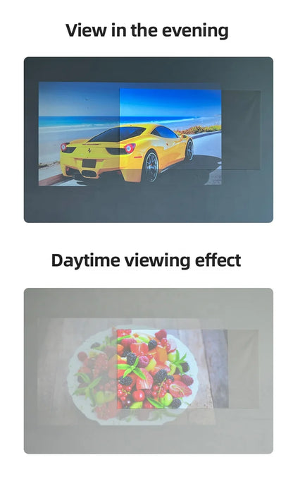 SXZ 60 Inches 16:9 Matt White Grating Anti-light Effect Gain 2.0 Brightness 120 Angle Home Outdoor Projector Screen