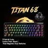 MADLIONS TITAN68 RGB Wired Gaming Keyboard 68 Keys Magnetic Axis Turbo Esports Carbon Fiber RT0.001mm for Valorant