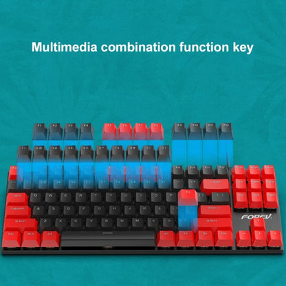 Dropshipping FOREV FV-301 87-keys Blue Axis Gaming 87-Keys Mechanical Wired Keyboard Cable Length 1.6m RGB Lighting Keyboards