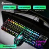 SHIPADOO D500 104 Keys Wired Gaming Keyboard Mouse Combo RGB Backlight USB Wired Gaming Keyboard