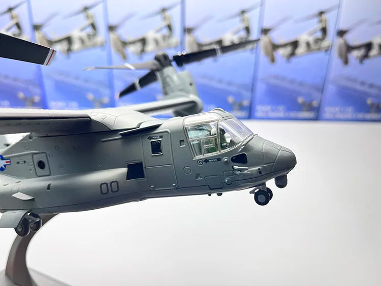1:72 Simulation Variable Wing V22 Osprey Tilting Rotor Transport Helicopter Amphibious Aircraft Toy Furnishing Articles