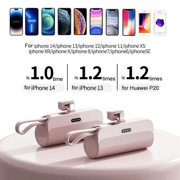 5000mAh 2 in 1 Portable Mobile Power Fast Charger Pocket Portable Wireless Mini Charger