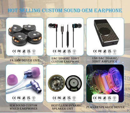 Custom Wired Over-ear Headphones Wireless Headphones with Mic Hi-Fi Gaming Earphones Headsets Usb Gaming In-ear Headphones