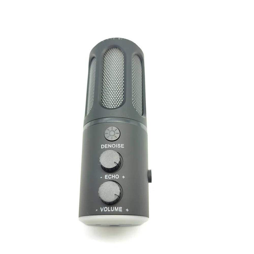 USB C Conference Codeless RGB Microphone Gaming with Gain 192KHz/24Bit Vocal Condenser Cardioid Podcast MIC for Android Phone