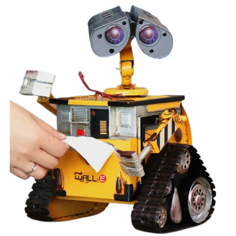 Wall-E Toy Robots Handmade Antique Metal Vintage Crafts Home Decoration Robot Model Metal Drawer Box