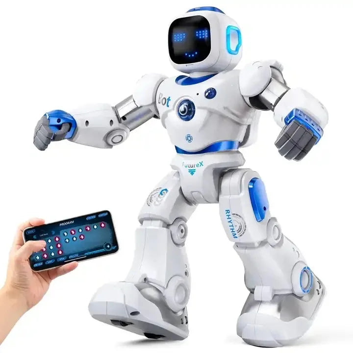 Newest Large Size Dancing Rabbit Magnetic Programmable Interactive APP Control Wireless Connect RC Humanoid Smart Robot Toy