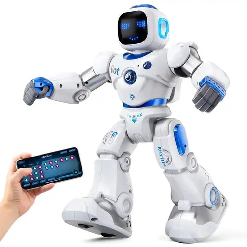 Newest Large Size Dancing Rabbit Magnetic Programmable Interactive APP Control Wireless Connect RC Humanoid Smart Robot Toy