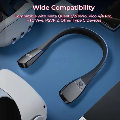 10000 Mah 18W Portable Neck Charging Treasure VR Accessories Headset Mobile Power Bank Fast Charger for Meta Quest3