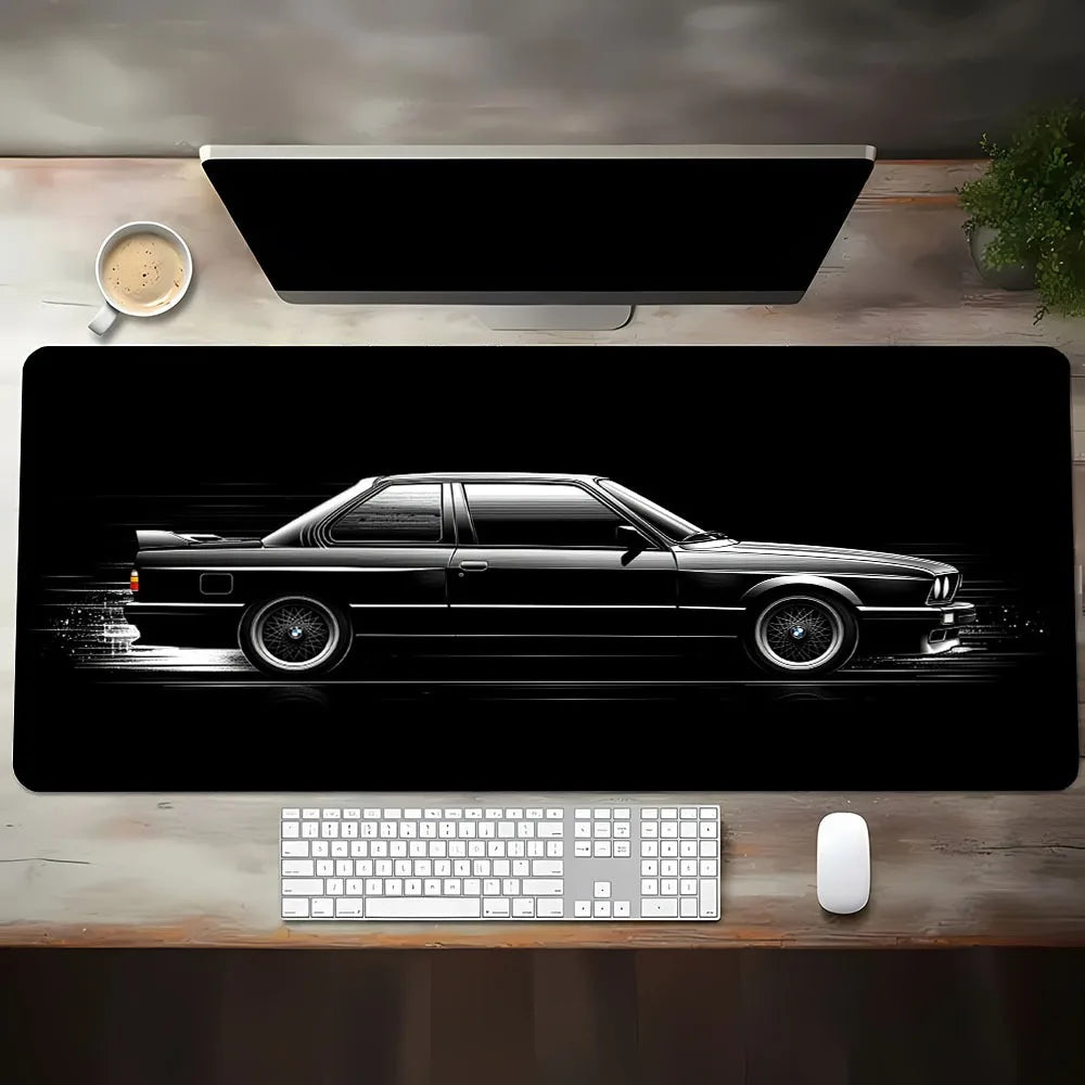 Black Running Car Luxury Stylish Cool PC Gaming Mouse Pads Gamer Mats Teclado Pad Mat Laptop Office Carpet 900X400