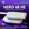 AULA HERO 68HE AIR INSTOCK 3-Mode Magnetic Switch Gaming Keyboard&Mouse E-sport Custom Mechanical Wired Keyboard Accessories