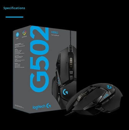 Fully Upgraded for Logitech G502 Hero Wired Gaming Mouse with 16000Dpi RGB Lighting Right-handed Orientation