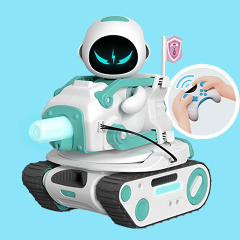 Eilik Robot Panxer Joystick Remote-controlled Electronic Toy with Mecanum Wheels Light & Sound Battery Operated Battle Vehicle