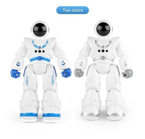Factory Hot Selling Intelligent Kids Robot Toys Model Light ABS Plastic Color Box Unisex Gua Electric Educational Toys 2pcs SYX