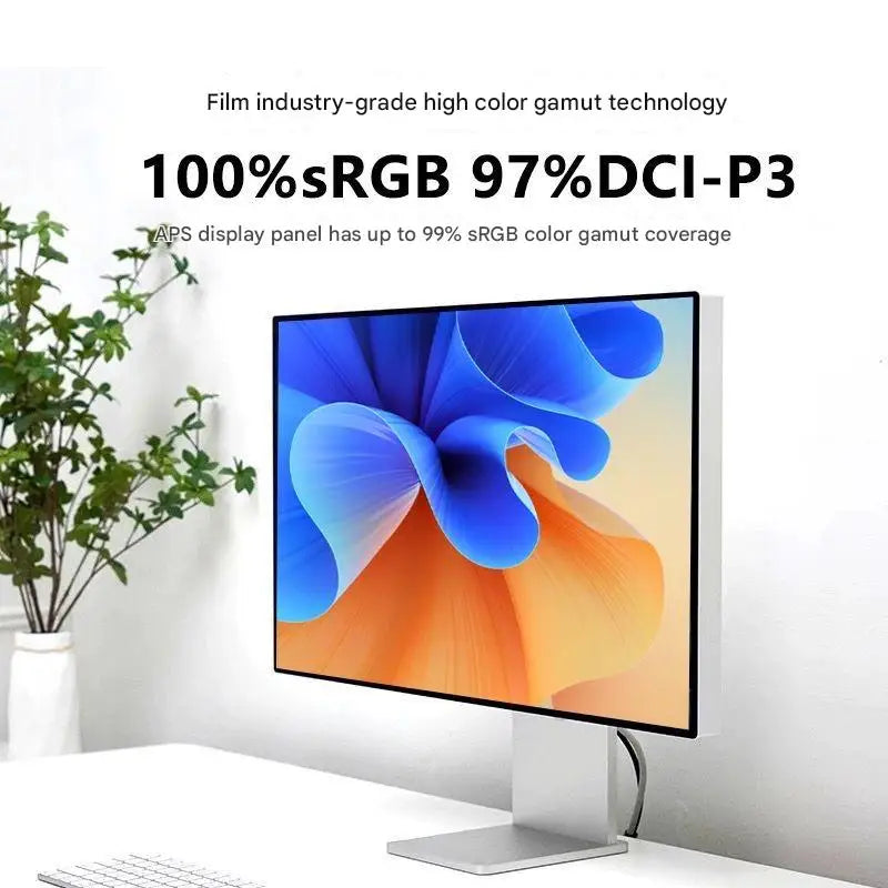 34\" 5K NanoIPS Gaming Monitor with Retina Photography Design Mirror Screen Aluminum Case & 75Hz Refresh Rate-TYPE-C