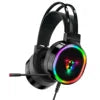 Computer E-sports Wired Gaming Headset Microphone 7.1 Channel RGB Luminous Leather Active Noise Hearing Aid Aviation