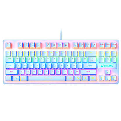 Free Wolf K2 Punk Mechanical Keyboard 87 Keys Gaming Competitive Office Laptop Gaming Keyboard