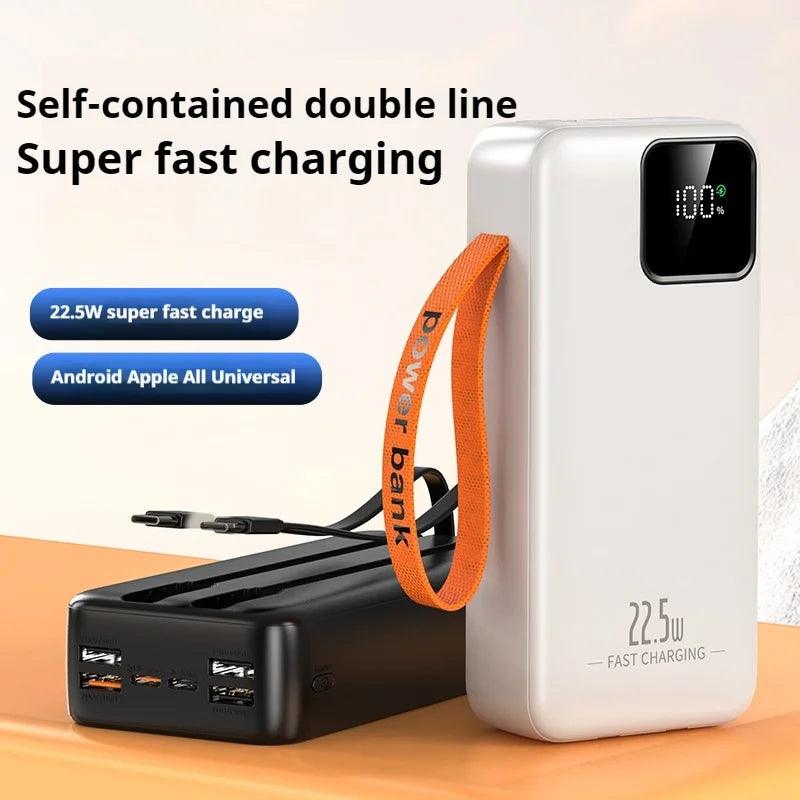 Portable Large Capacity 22.5W Fast Charging 40000mah with Built-in Fast Charging Dual Line LED Digital Display Mobile Power Bank