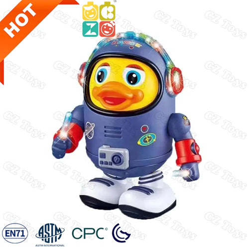 CZ New Arrival 2025 Electric Kids Toy Walking Animal Space with Music and Light Robots Duck Toys