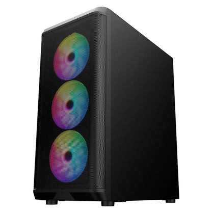 Custom Tempered Glass Panels Gaming Style Window Computer Case Cabinet Desktop with USB 3.0 PC Case
