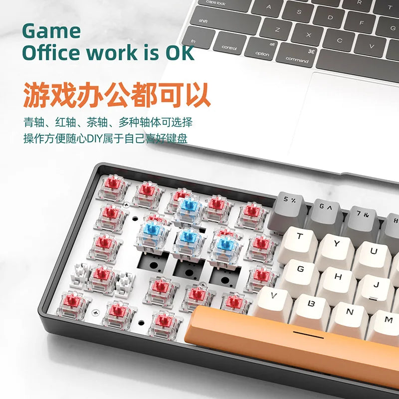 T8 108-Key Full Size RGB Backlit Gaming Mechanical Keyboard with USB Interface for Professional Gamers