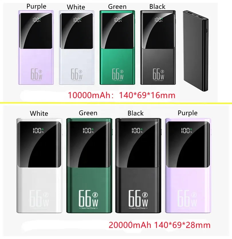 Factory Wholesale PD22.5W Super Fast Charging Mobile Power Banks 10000mah 20w Type-C Input Output Dual USB Power Bank 20000mAh