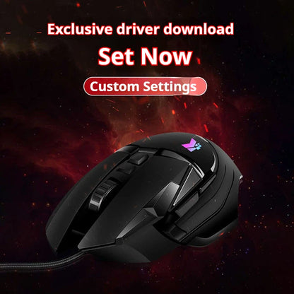 High Performance G502 RGB Backlight USB Wired Gaming Mouse Durable Programmable Design for Right Desktop Gamers Adjustable DPI