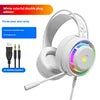 New PSH-300 Wired RGB Stereo Headphones Durable Metal Leather Esports Gaming Over-Ear On-Air Chicken Eating Features
