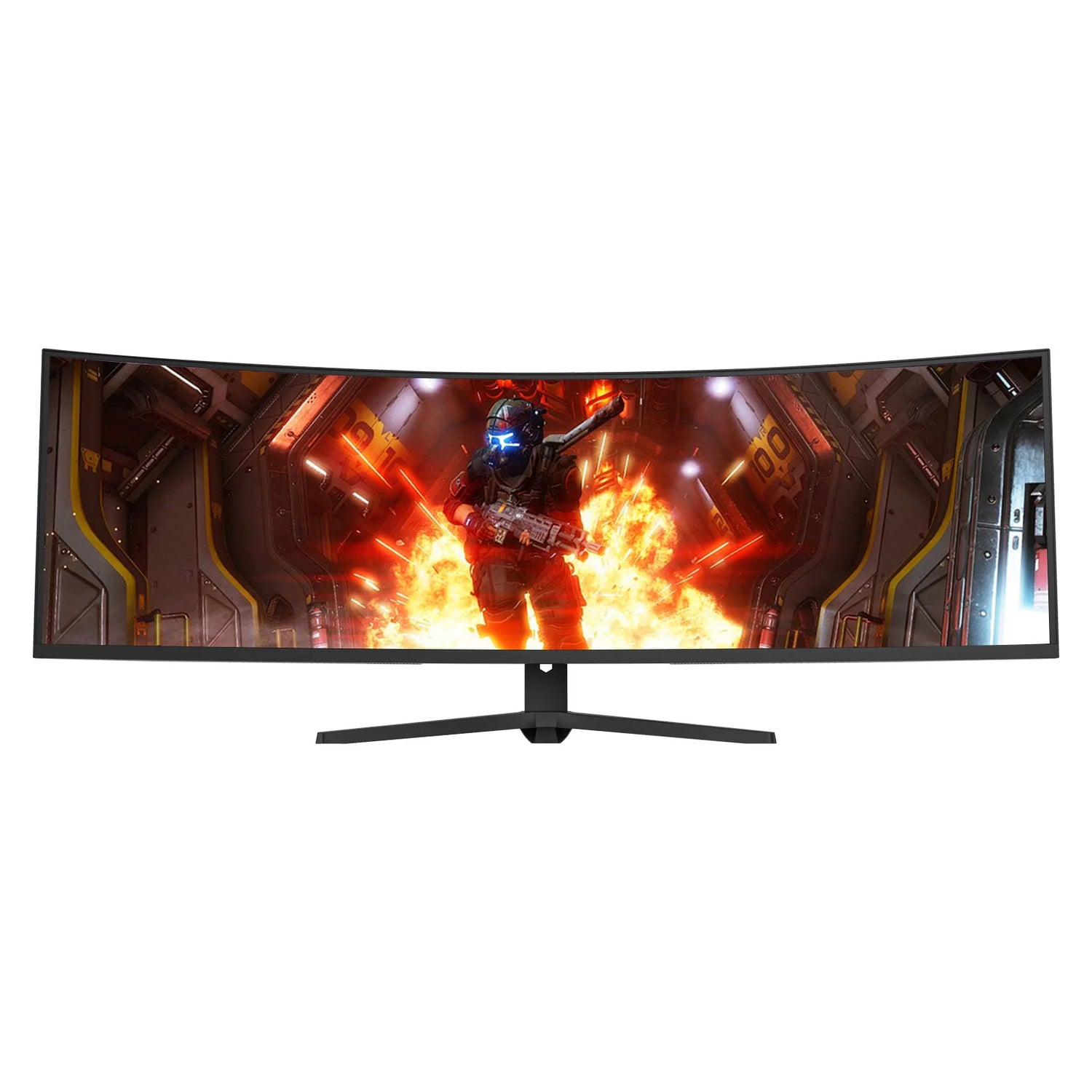 R3800 Curved 49-Inch Gaming Monitor with 5K Ultra-Wide LED Screen TFT Panel Desktop and Wall Mounting Options for Gaming PCs