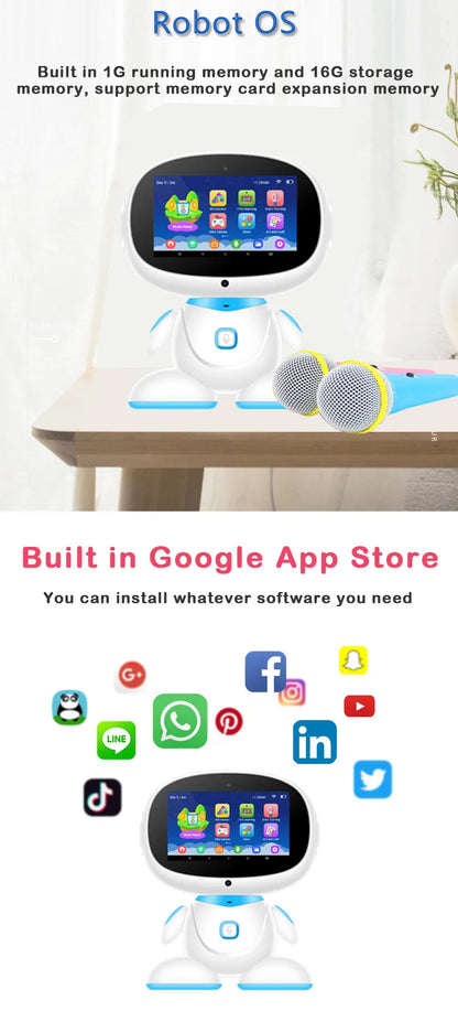 Remote Control Robot Intelligent Playing Kids Smart Educational Home Robots Early Educational Toy Robot