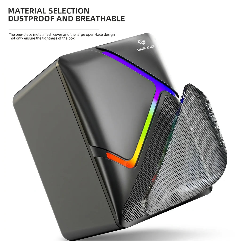 Hot Selling E-Sports Wired Speaker Mini Portable Desktop Laptop USB Multimedia Subwoofer RGB LED Lighting 2-Way Audio Gaming