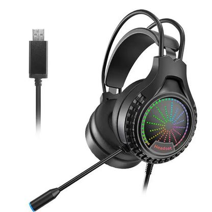 Cross-border Spot E-Sports Over-Ear Gaming 7.1 Surround Sound Active Noise Cancellation (ANC) 2m Cord Over-ear Headphones