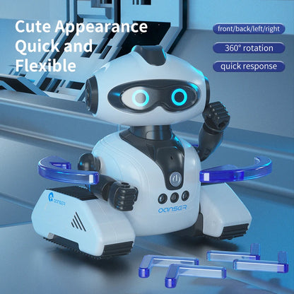 HOSHI JJRC R22  CADY WISH Robot Remote Control Intelligent RC Toy Robots Robot Toys Gift for Kids Rechargeable Version