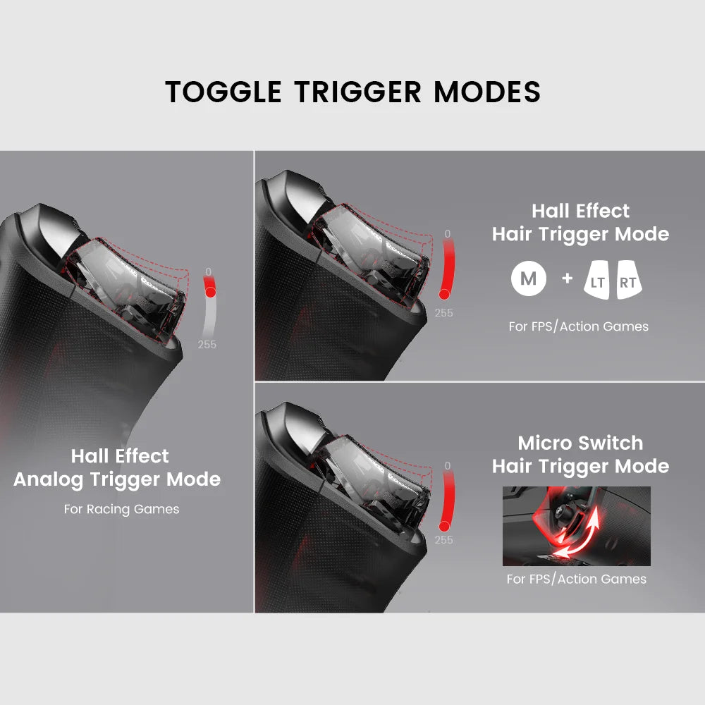 Gamesir Cyclone 2 Pro Wireless Gaming Controller RGB Gamepad for Switch PC Android Ios New MAG-RES TMR Joysticks