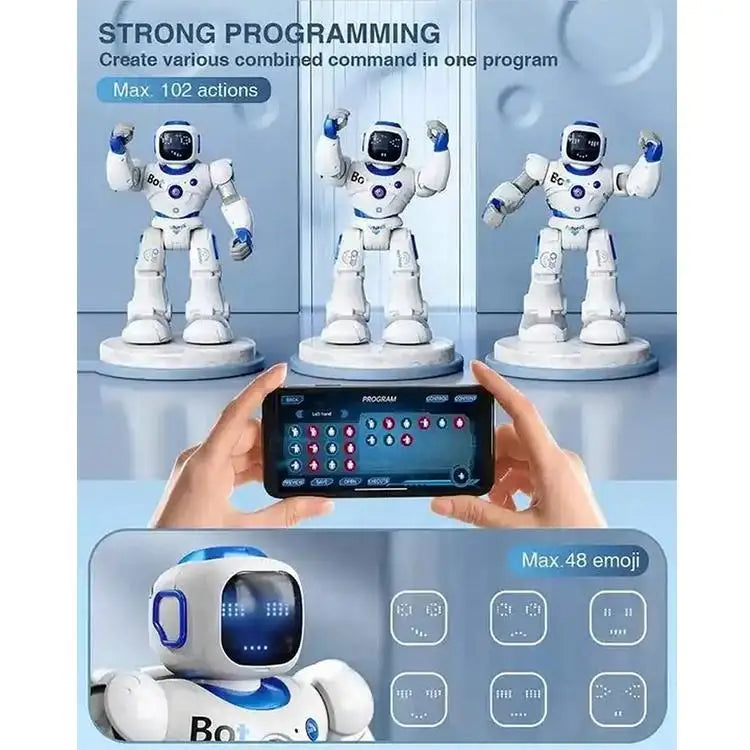Newest Large Size Dancing Rabbit Magnetic Programmable Interactive APP Control Wireless Connect RC Humanoid Smart Robot Toy