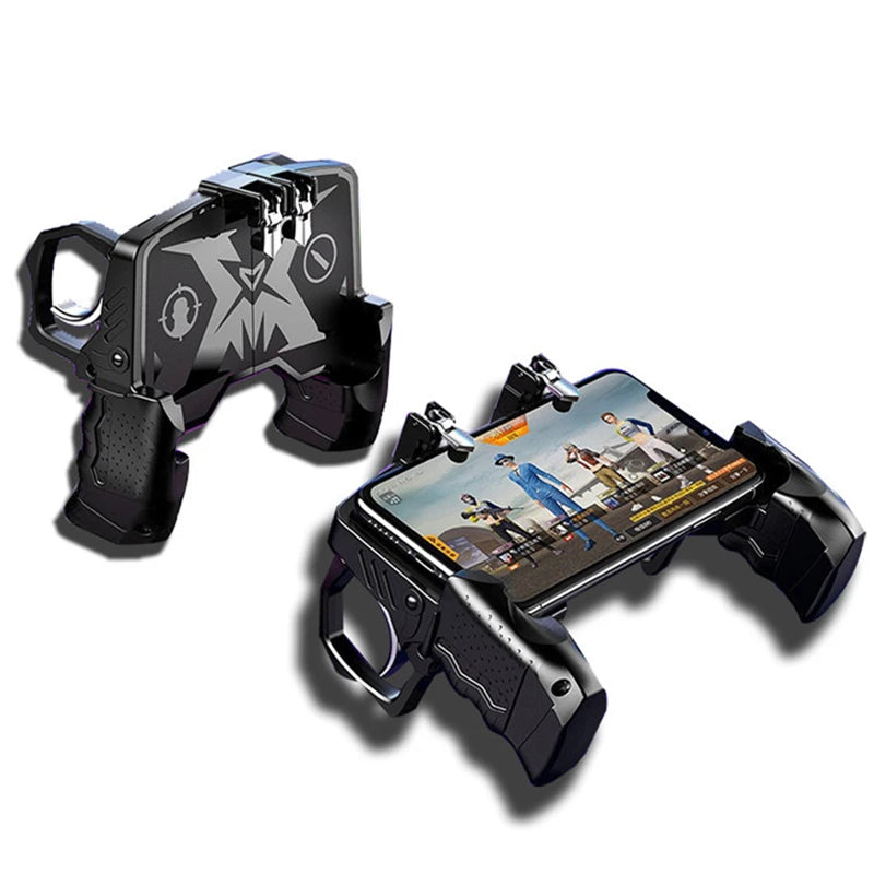 Android Phone Controller Free Fire Mobile Gamepad Joystick for Handheld Cellphone Gaming with Trigger
