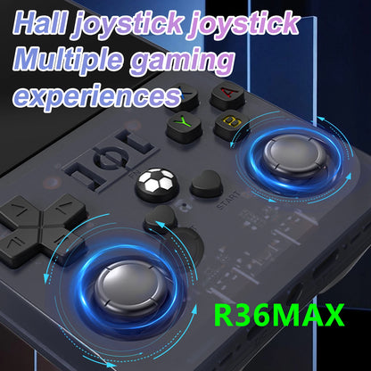 US Stock R36 MAX Retro 4 Inch IPS Screen Handheld Gaming Players RK3326 Linux OS 4000mAh Battery Portable Handheld Game Console