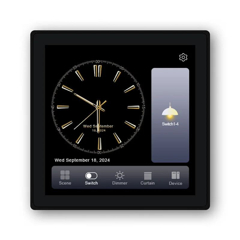 2025 Smart Lighting Control Touch Panel, With Tuya Zigbee 4 Inch In-wall Smart Home Touch Screen Panel