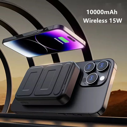 New Mini Portable Magnetic Charging Bank 10000mAh Wireless 15W Fast 22.5W Charging Bank 10000mAh Mobile Power Supply