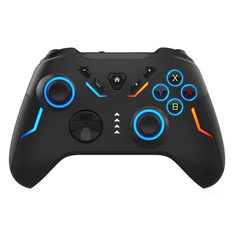 High Quality Controller 1200mAh Battery 2.4Ghz Vibration Six Axis Gaming Joystick PC Gamepad RGB Wireless Controller for Android