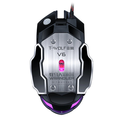 RGB Backlit Gaming Mouse Ergonomic2400DPI Vertical Gamer for PC Right Hand Orientation USB Connection