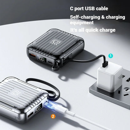 Super Mini PD20W Design Portable Mobile Power Bank 22.5W Super Fast Charge Small Mini Pocket Phone Chargers Powerbank 10000mAh