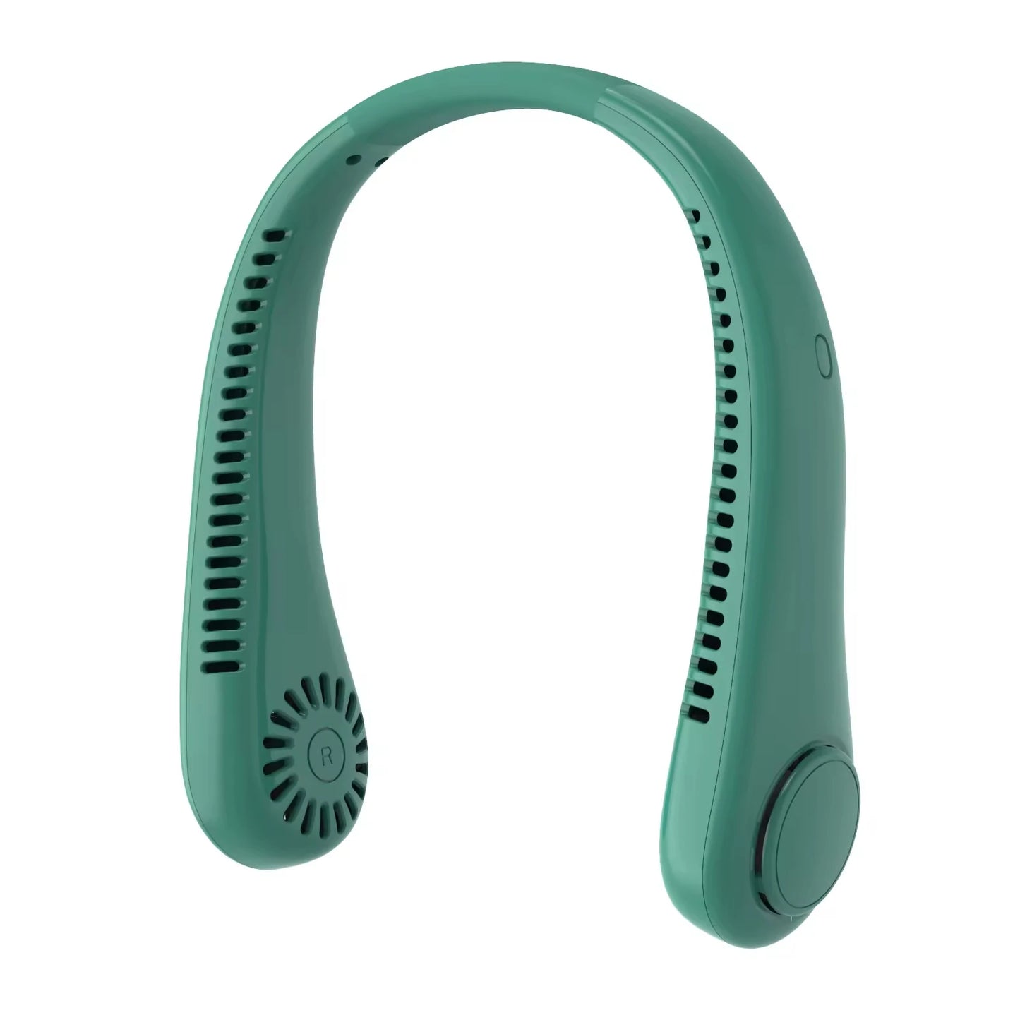 US Warehouse Stock Mini Rechargeable Wearable Neck Fan Hand Free Portable Summer Air Cooler Fan Rechargeable 3 Speed Hanging Fan