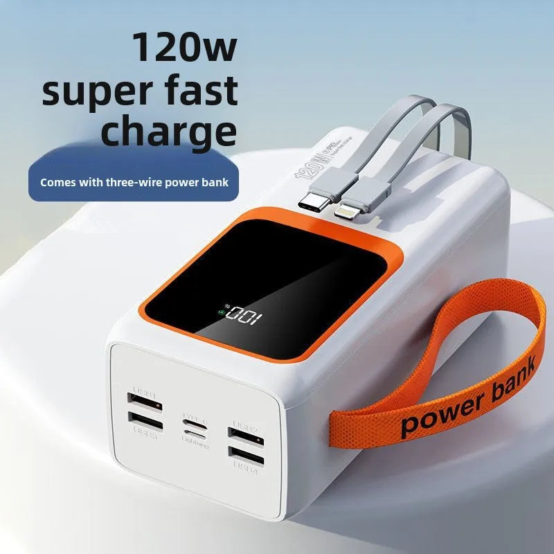 Wholesale 20000mAh Large Capacity Mobile Power Bank Custom Logo LED Display Type-C Li-Polymer Battery ABS Material Built-in 20W