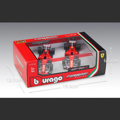Bburago 1:43 2019 SF90 #5 # 16 Two-car Sets  Alloy Car Die Cast Model Toy Collectible