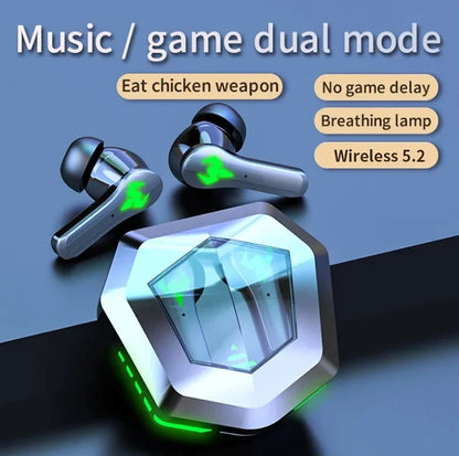Advanced RGB Breathing Light Dual Mode Connectivity HIFI Sound TWS Gaming Earbuds for Mobile PC Gaming