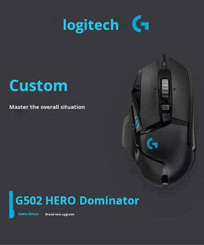 Fully Upgraded for Logitech G502 Hero Wired Gaming Mouse with 16000Dpi RGB Lighting Right-handed Orientation