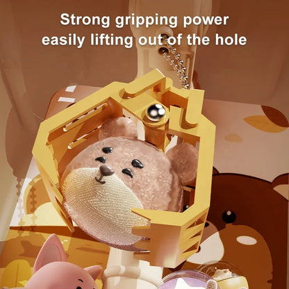 Children Grasp Doll Machine Toy Mini Electronic Clawing Doll Machine Household Electric Pinch Small Doll Twisted Egg Machine Toy